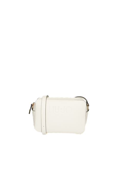 white logo shoulder bag LIU JO | AA5153E0087HALONA-01065